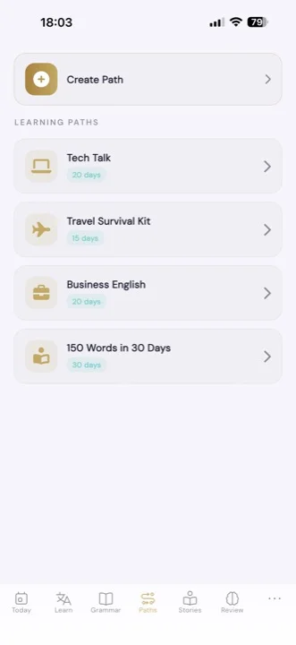 Gablio learning paths list